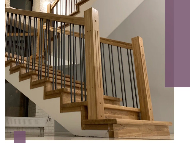 Реставрация деревянных и металлических лестниц в Мытищах