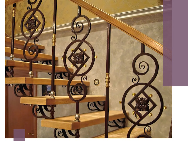 Изготовление кованых лестниц под ключ в Мытищах