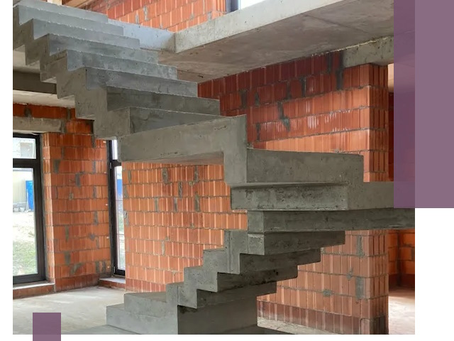 Изготовление бетонных лестниц под ключ в Мытищах