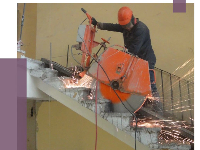 Демонтаж бетонных лестниц в Мытищах от 4570 руб. за м2 | ПРОЛЁТ-Мтщ