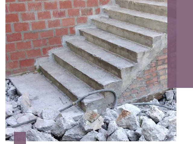 Демонтаж бетонных лестниц в Мытищах: быстро и безопасно