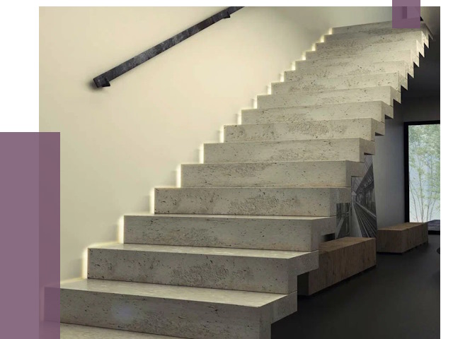 Облицовка бетонных лестниц в Мытищах от 4570 руб/м2 