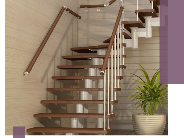 Изготовление модульных лестниц под ключ в Мытищах