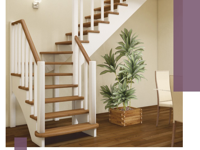 Г-образные лестницы под ключ в Мытищах — изготовление и монтаж