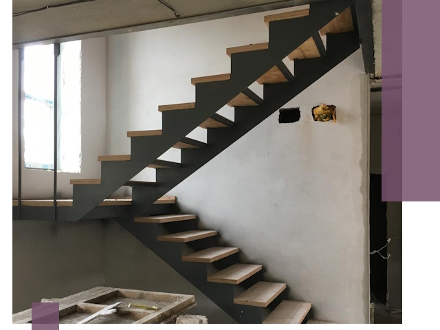 Изготовление лестниц на металлокаркасе в Мытищах от производителя