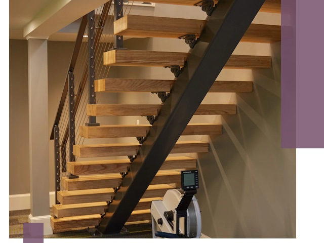 Лестницы на монокосоурах под ключ в Мытищах - изготовление и монтаж