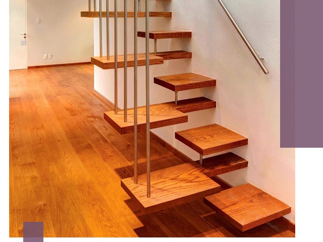 Лестницы «гусиный шаг» на заказ в Мытищах для узких пространств