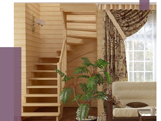 Лестницы для дачи в Мытищах от 75401 руб.  | ПРОЛЁТ-Мтщ