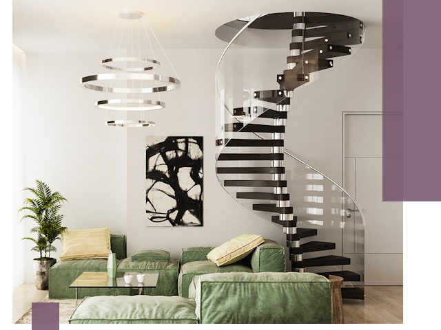 Лестницы для двухуровневой квартиры в Мытищах — изготовление и монтаж