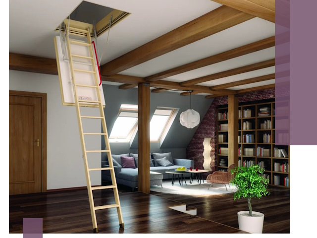 Чердачные лестницы под ключ в Мытищах: изготовление и монтаж