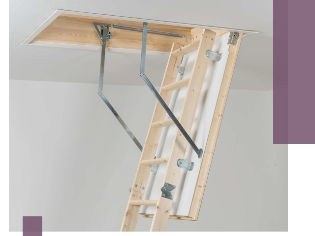 Установка чердачной лестницы под ключ в Мытищах