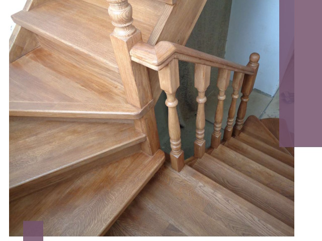 Дубовые лестницы под ключ в Мытищах: изготовление и монтаж