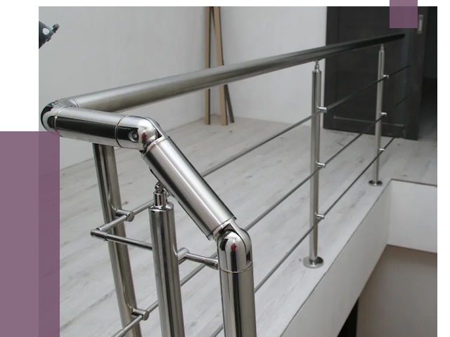Перила из нержавеющей стали в Мытищах от 8936 руб. под ключ | ПРОЛЁТ-Мтщ
