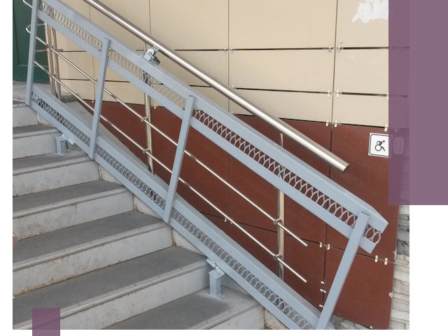 Изготовление откидных пандусов под ключ в Мытищах