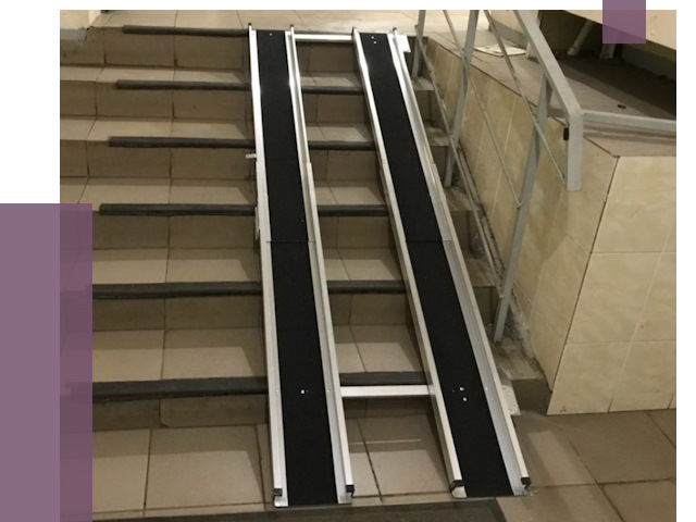 Установка пандуса в подъезд в Мытищах от 7921 руб. под ключ | ПРОЛЁТ-Мтщ