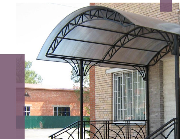 Металлические навесы и козырьки в Мытищах от 12694 руб.