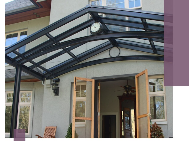 Изготовление и монтаж навесов и козырьков в Мытищах