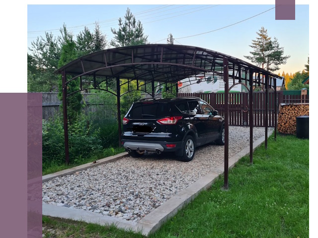 Навесы для автомобиля в Мытищах от 13049 руб.  | ПРОЛЁТ-Мтщ