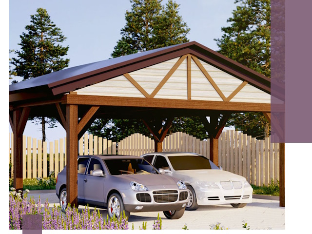 Навесы для автомобиля в Мытищах — изготовление и монтаж