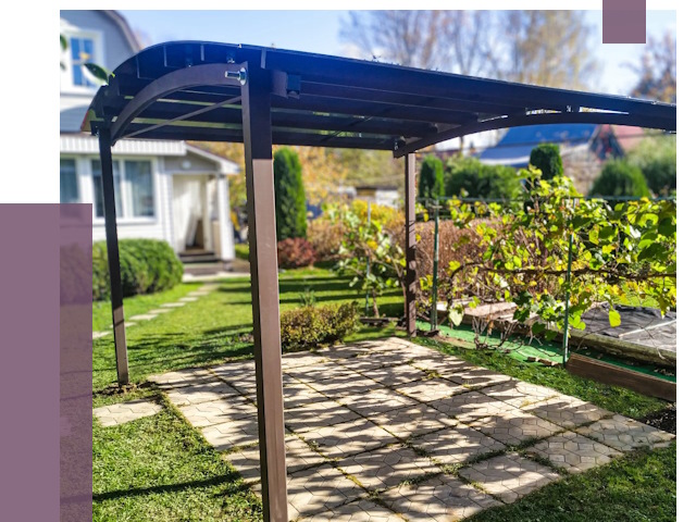 Навесы для дачи в Мытищах от 12643 руб. под ключ — ПРОЛЁТ-Мтщ