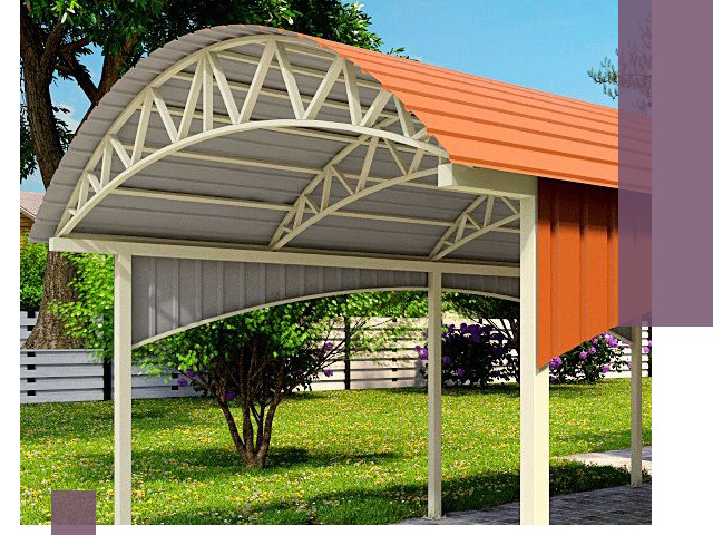 Навесы из профнастила под ключ в Мытищах — установка и монтаж