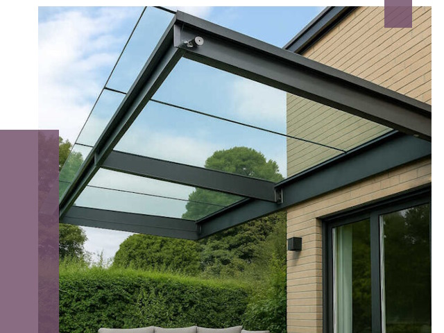 Стеклянные навесы и козырьки в Мытищах от 12186 руб.