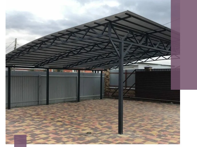 Металлические навесы под ключ в Мытищах — изготовление и монтаж