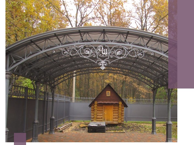 Кованые навесы премиум-класса под заказ в Мытищах