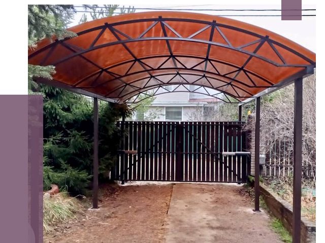 Арочные навесы в Мытищах от 12643 руб. — изготовление и монтаж | ПРОЛЁТ-Мтщ