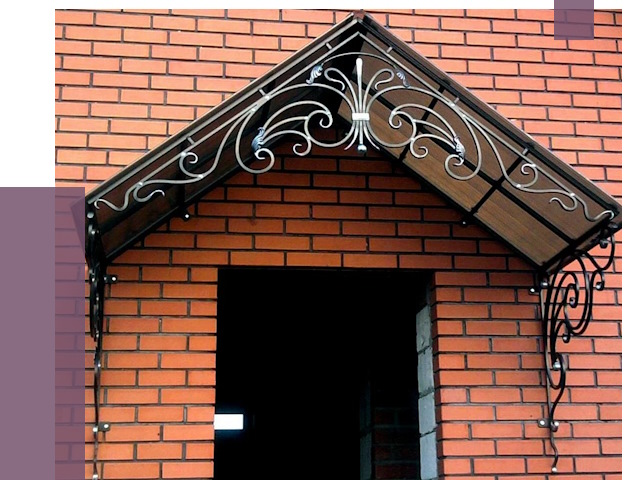 Металлические козырьки в Мытищах от 10612 руб. 