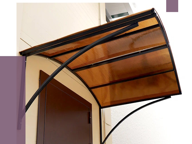 Недорогие козырьки в Мытищах от 7535 руб.  | ПРОЛЁТ-Мтщ