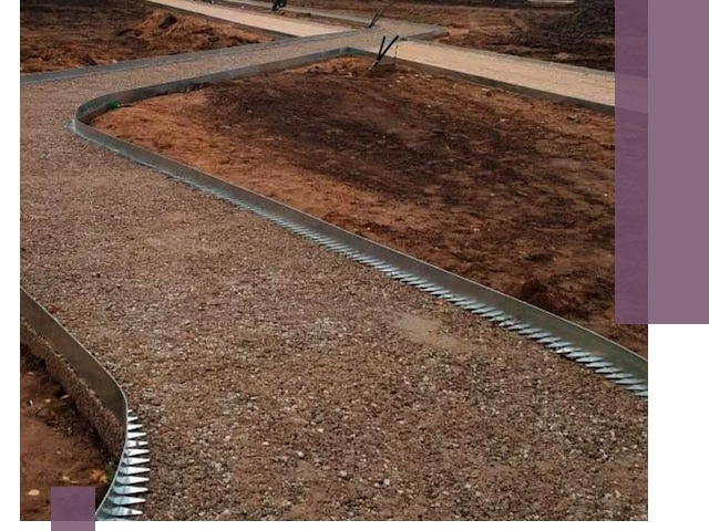 Металлические бордюры под ключ в Мытищах — изготовление и монтаж