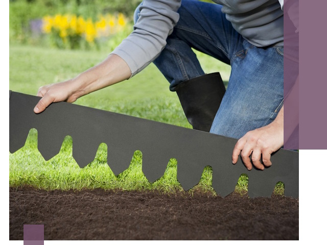 Металлические бордюры для газона в Мытищах — изготовление и монтаж