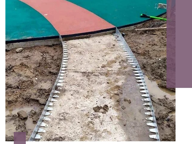 Металлические бордюры для дорожек в Мытищах — монтаж и изготовление