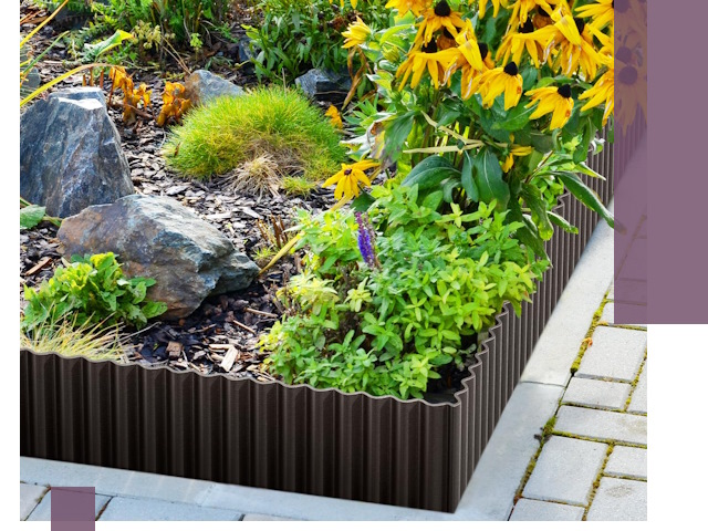 Металлические бордюры для клумб в Мытищах — производство и монтаж