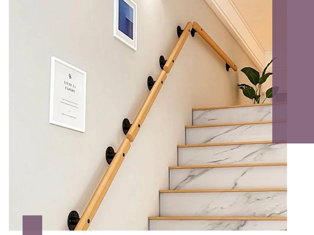 Поручни металлические и деревянные под ключ в Мытищах