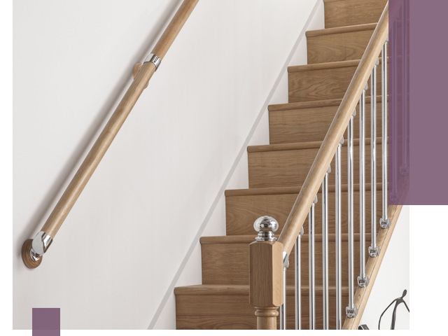 Пристенные поручни из стали и нержавейки под монтаж в Мытищах